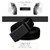 COWATHER CZ032 Men Two-Layer Leather Casual Business All-Match Automatic Buckle Belt, Length: 110cm(Black)