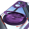 For Samsung Galaxy A06 4G 360 Holder MagSafe Acrylic Hybrid TPU Phone Case(Purple)