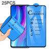 For Xiaomi Redmi Note 8 Pro 25 PCS 2.5D Full Glue Full Cover Ceramics Film