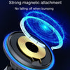 Car Magnetic Wireless Charging Cell Phone Holder With Ambient Light, Style: Blue Light