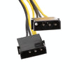 20cm IDE Power Dual Large 4Pin To EPS 8Pin CPU Supply Cable
