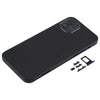 iPhone 12 Back Cover Replacement Black - SIM Tray & Lens