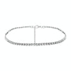 2 PCS Fashion Jewelry Accessories Luxury Rhinestone Choker Necklace for Women Temperament Collar Necklace(Silver)