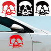 D-774 Evil Skull Pattern Car Modified Decorative Sticker(White)