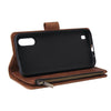 For Galaxy A01 Multifunctional Horizontal Flip Leather Case, with Card Slot & Holder & Zipper Wallet & Photo Frame(Brown)