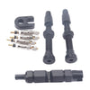 A5702 2 PCS 40mm Black French Tubeless Valve Stem with Repair Kit for Road Bike