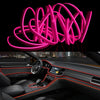 4m Cold Light Flexible LED Strip Light For Car Decoration(Pink Light)