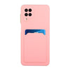 For Samsung Galaxy A12 5G Card Slot Design Shockproof TPU Protective Case(Pink)