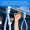 Bus and Subway Non-Contact Safety Protection Handrail Keychain(Silver)