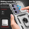 For Samsung Galaxy S24 FE 5G Sliding Camshield Holder Phone Case(Silver)