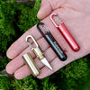 Keychain Pendant Small Knife Portable Art Cutting Knife(Aluminum Alloy Black)