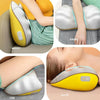 Waist And Back Massager Lumbar Vertebra Car Neck Massage Pillow, Specification: Wired Model Gray