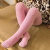 Cartoon Cute Baby Girls Soft Cotton Tight Pantyhose, Size:M(White)