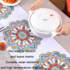 PVC Waterproof Oil-proof Embroidery Yarn Tablecloth, Size: 140x180cm(Blossom Golden Branches Beige)