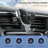 Yesido C122 Car Air Outlet Gravity Clamp Arm Mobile Phone Holder(Black)