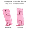 For Samsung Galaxy S25 5G Stereoscopic Holder Sliding Camshield Phone Case(Pink)