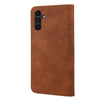 For Samsung Galaxy A36 / 56 5G Skin Feel Splicing Leather Phone Case(Brown)