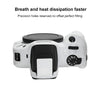 For Canon EOS R100 Litchi Texture Soft Silicone Protective Case(White)