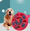 Slow Feeder Dog & Cat Bowl - Red - Anti-Gulping Pet Dish