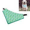 Waterproof Dog Scarf XL Green Triangle Bib - Absorbent & Adjustable