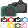 For Canon EOS R100 Litchi Texture Soft Silicone Protective Case(Coffee)