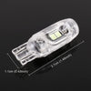 10 PCS T10 DC12V / 1W Car Clearance Light 5LEDs SMD-3030 Lamp Beads (Ice Blue Light)