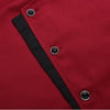 Spliced Chef Cooking Workwear  Catering Restaurant Coffee Shop Waiter Uniforms, Size:XL(Wine Red)
