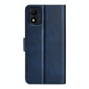 For Alcatel 1B 2022 Dual-side Magnetic Buckle Horizontal Flip Leather Phone Case(Dark Blue)
