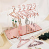 Acrylic Coat Hanger Style Earring Storage Display Stand Holder(Transparent)