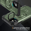 For iPhone 11 Lens Holder MagSafe Phone Case(Army Green)