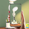Plug-in Model With Fan Round Desk Lamp Study Reading Folding Smart Bedside Eye Protection Lamp