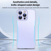 For iPhone 15 Blade Slim AG Matte Shockproof Phone Case(Dark Purple)