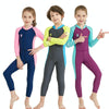 DIVE&SAIL Children Diving Suit Outdoor Long-sleeved One-piece Swimsuit Sunscreen Swimwear, Size: L(Boys Dark Gray)