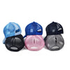 Summer Cotton Mesh Opening Ponytail Hat Sunscreen Baseball Cap, Specification:No Mark(Pink)