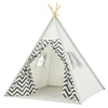 Indian Children Tent Cotton Cloth Indoor Play House Parent-Child Doll House(Wavy Pattern)