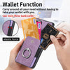 For Samsung Galaxy S25 Ultra 5G Retro Skin-feel Ring Card Wallet Phone Case(Purple)