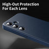 For Samsung Galaxy S25 5G Smart View Window Leather Phone Case with Card Slot(Blue)