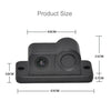 2 in 1 Mini 160 Degrees View Angle Car Rear View Reverse Backup Car Camera with Parking(Black)
