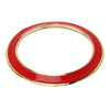 Car Aluminum Steering Wheel Decoration Ring with Diamonds For BMW(Gold)