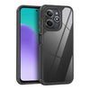 For Redmi 12 4G / 5G Acrylic+TPU Transparent Shockproof Phone Case(Black)