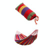 Strip Single Camping Outdoor Canvas Hammock, Size: 185cm x 80cm(Red)