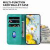 For Realme 13+ Global Lily Embossed Leather Phone Case(Green)