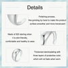 S925 Sterling Silver Plain Aperture Adjustable Ring(SCR983-E)
