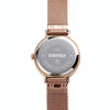 Skmei 1595 Fashion Elegant Scale Free Steel Mesh Belt Women's Watch Waterproof Business Student Quartz Watch Female(Rose Gold Blue)
