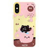 For iPhone XS Max Skin Feeling Jelly TPU Hybrid PC Phone Case(Teacup Puppy Yellow)