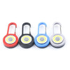 3 PCS Mini Carabiner COB Flashlight Outdoor Portable Keychain Night Fishing Light Random Colour Delivery(Blue)