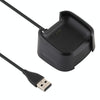 For Fitbit Versa 2 Charger Charging Dock Base Stand Holder with 1m Charging Cable(Black)