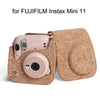 Cork Camera Bag Shoulder Bag Digital Photography Leather Case For FUJIFILM Instax Mini 11