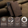 For Samsung Galaxy S25 Ultra 5G CaseMe 013 Multifunctional Horizontal Flip Leather Phone Case(Coffee)