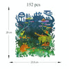 Irregular Wooden Puzzle Adult High Difficulty Creative Gift(Harmonious Island)